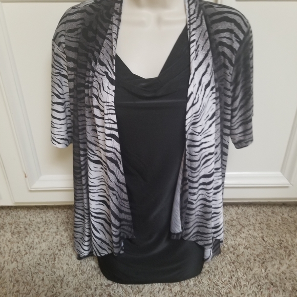 Isabella Rodriguez Tops - Isabella Rodriguez Zebra Blouse Size 1X